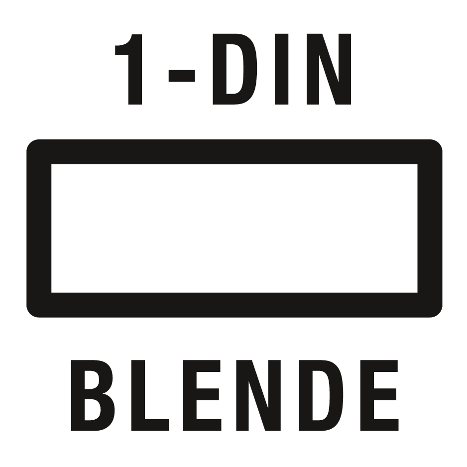 Einbaublende für 1-DIN Geräte