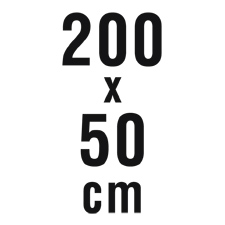 Abmessungen: 200 x 50 cm