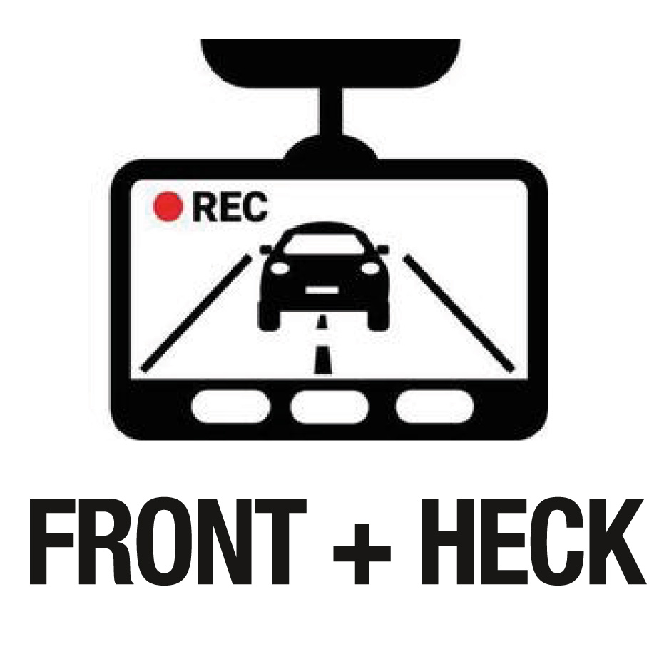 Dashcam für den Front- und Heckbereich