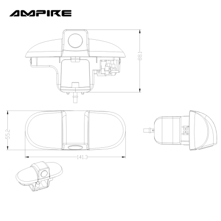 Rückfahrkamera für Opel Vivaro A, Renault Trafic und Nissan Primastar