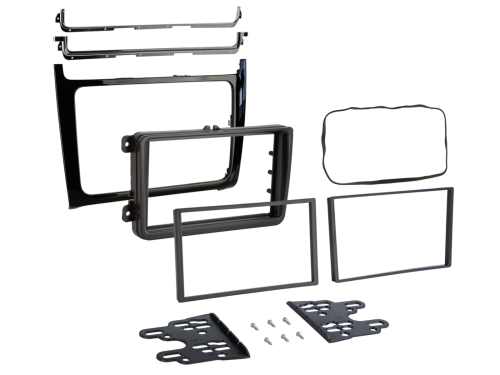 2-DIN Radioblende VW Polo 04/2014-07/2017 Klavierlack