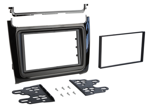 2-DIN Radioblende VW Polo 04/2014-07/2017 Klavierlack