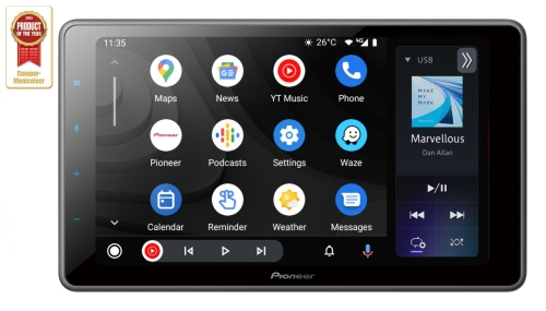 Pioneer SPH-EVO950DAB-VAG Mediacenter mit kapazitivem 22,8 cm (9 Zoll) Display