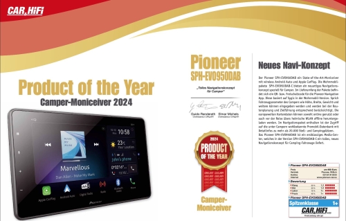 Pioneer SPH-EVO950DAB-VAG Mediacenter mit kapazitivem 22,8 cm (9 Zoll) Display