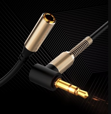3,5 mm Klinke Audio-Stereo- 1 m 90 Grad rechtwinkliges