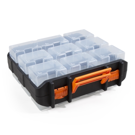 Werkzeug-Organizer McPower, 350x310x135mm, 18 Fächer, einzeln verschließbar