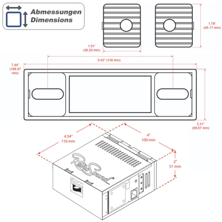 RETROSOUND Design Becker Black 1 DAB DAB+ Komplett-Set mit Zubehör
