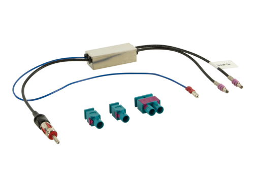 2-DIN Kit mit Fach Skoda / VW schwarz 40Pin / 52Pin i-adapter