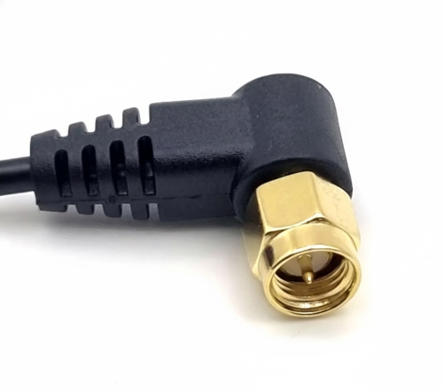 Universal Aktive DAB+ Scheiben-Folienantenne 90° SMA Stecker (schraubbar)