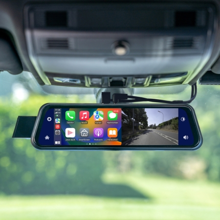 Smartphone-Spiegelmonitor 22.9cm (9) mit Dashcam & RFK-Eingang (AHD)