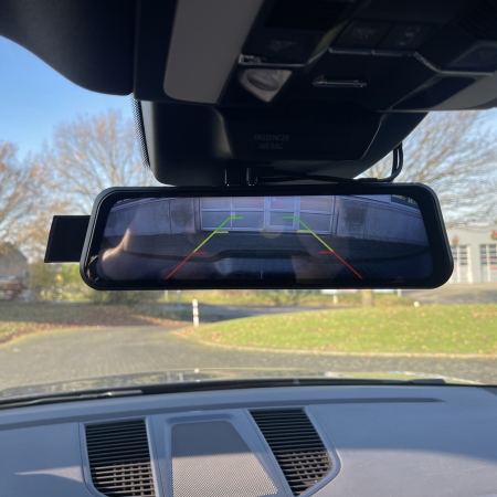 Smartphone-Spiegelmonitor 22.9cm (9) mit Dashcam & RFK-Eingang (AHD)
