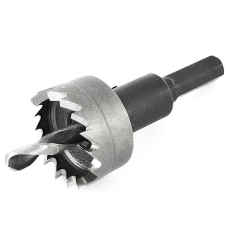 Lochsäge 20mm mit Pilotbohrer für Kunststoff, PVC, Acryl, Weißblech, Aluminium