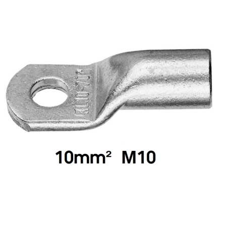 KLAUKE Rohrkabelschuh, 10mm², M10, 17mm breit 2 Stück