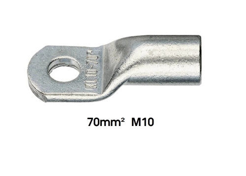 Klauke 7R10 Rohrkabelschuh 180 ° M10 70 mm² Loch-Ø: 10.5 mm 1 St.