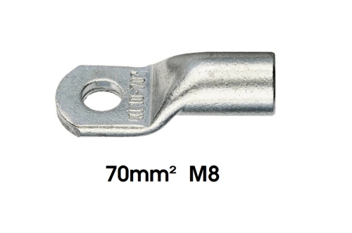Klauke 7R8 Rohrkabelschuh 180 ° M8 70 mm² Loch-Ø: 8.5 mm 1 St.