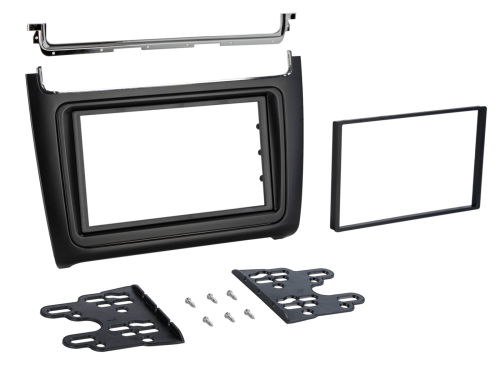 Radioblende VW Polo 04/2014-07/2017 schwarz