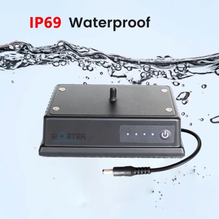 Wasserdichter Magnet-Powerbank 15.000 mAh mit 12V DC-Anschluss