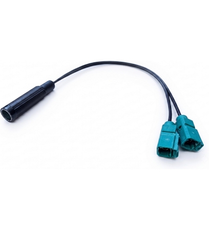 Produktbeschreibung: Antennenadapter 2x Fakra (F) auf DIN (F)