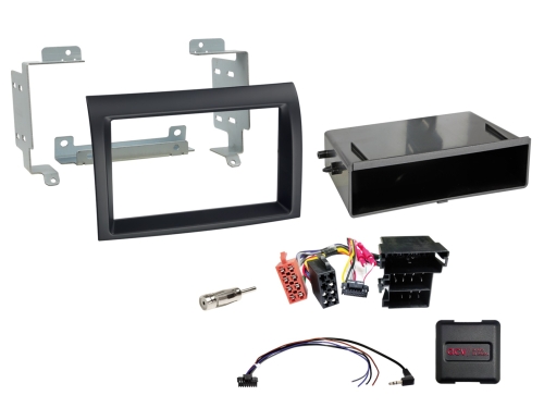 2-DIN Kit mit Fach Citroen/Fiat/Opel/Peugeot LFB schwarz
