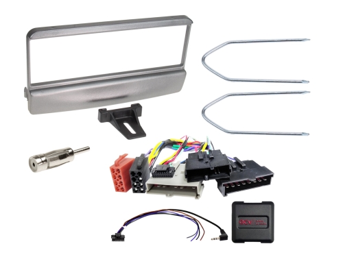 1-DIN Kit Ford Fahrzeuge silber 8Pin/8Pin/17Pin LFB/Antenne