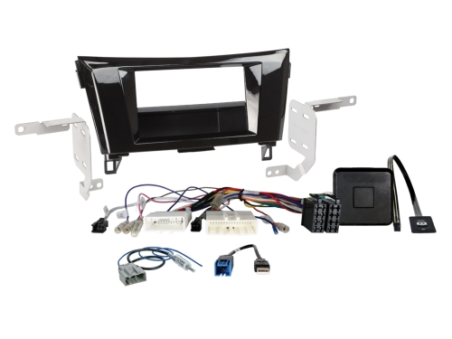 2-DIN Kit mit Fach Nissan Qashqai/X-Trail LFB 360° Kamera