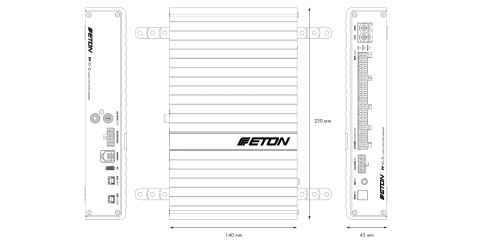 Eton pp10-12 10-kanal verstärker 12-ch dsp
