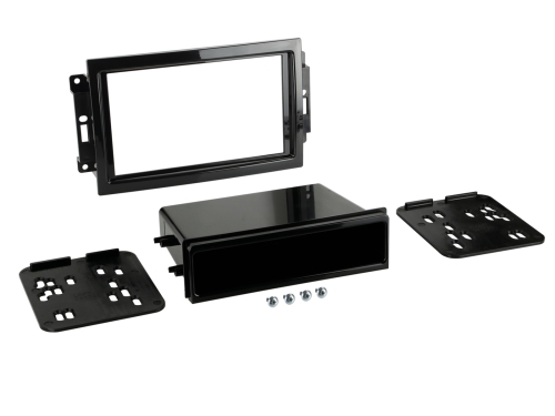 2-DIN Radioblende mit Fach Chrysler/Doge/Jeep Klavierlack