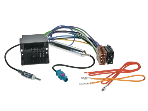ISO Adapterkabel Audi/Seat/Skoda/VW Quadlock/Fakra>DIN