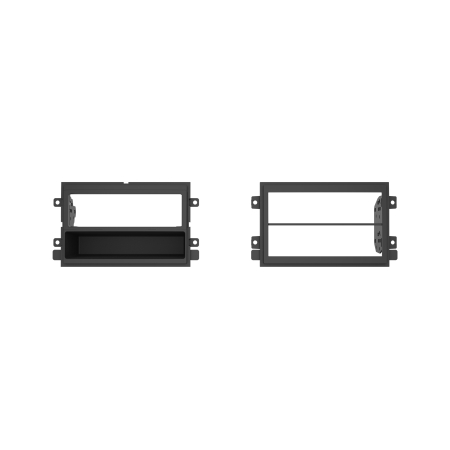 2-DIN Radioblende mit Fach Ford/Lincoln/Mercury schwarz