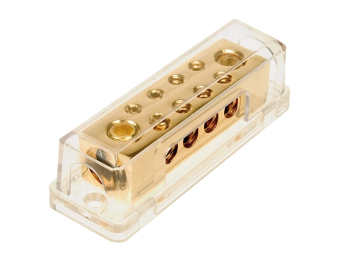 Verteilerblock (gold) 2 x 50 mm²  / 8 x 10 mm²