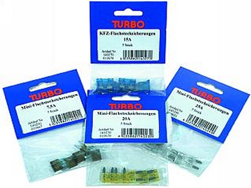 Mini Flachstecksicherungen 25A – 5er Set