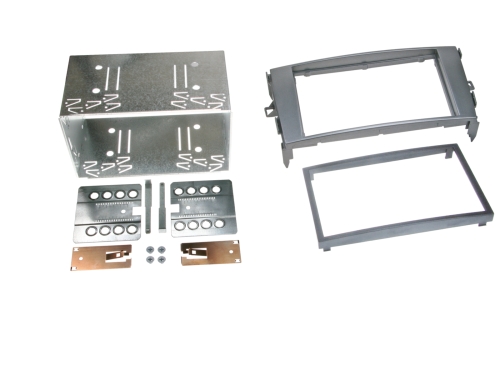 2-DIN Radioblende Toyota Auris/Verso anthrazit grau