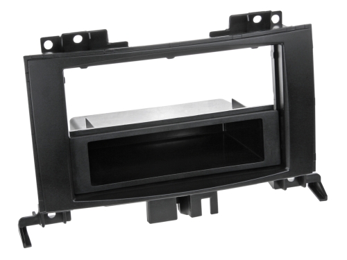2-ISO Radioblende mit Fach Mercedes/VW schwarz