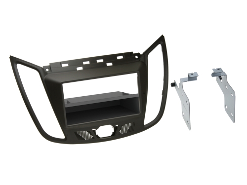 1-DIN Radiohalterung für Ford C-Max - Kuga in Klavierschwarzlack