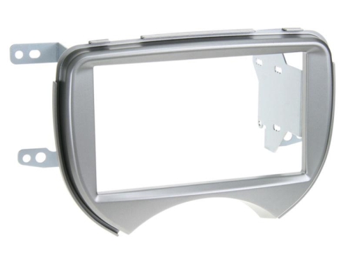 2-DIN Radioblende Nissan Micra(K13) 03/2011-08/2013 silber