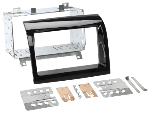 2-DIN Radioblende Citroen/Fiat/Peugeot 2011-2014 Klavierlack