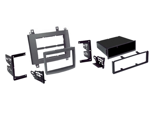 2-DIN Radioblende mit Fach Cadillac CTS/SRX grau