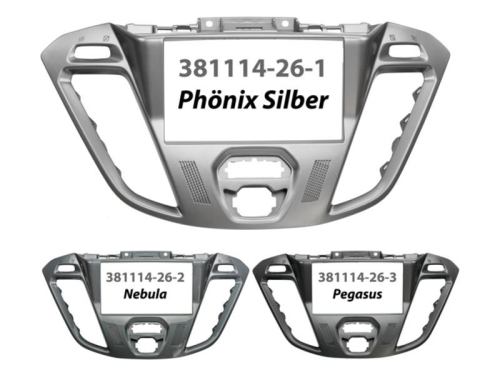 2-DIN Radioblende Ford Custom 2012-2018 Phönixsilber