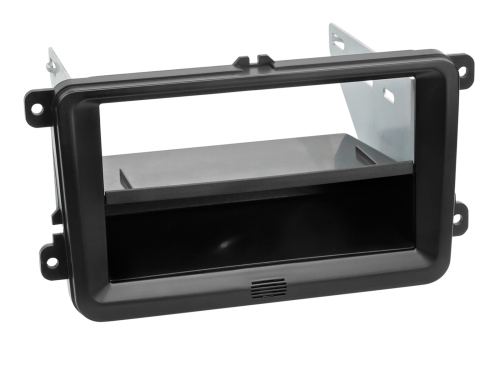 2-DIN Radioblende mit Fach Seat/Skoda/VW schwarz