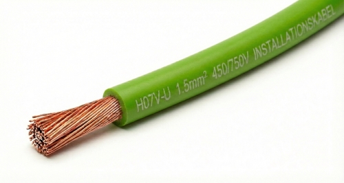 Installationskabel 1.5mm² Grün 100% Kupfer