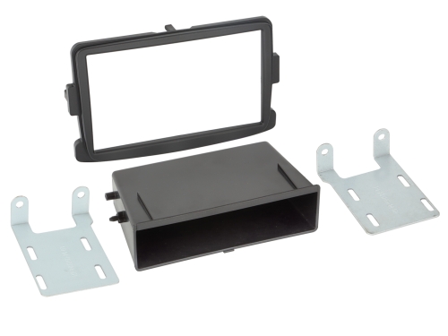 2-DIN RB mit Fach Dacia/Fiat/Nissan/Opel/Renault schwarz