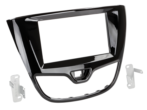 2-DIN RB Opel Karl 2015-2018  Klavierlack Schwarz