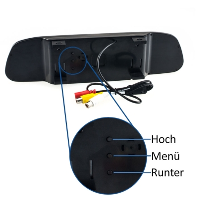 Rückspiegel - integriertem 10,9cm (4,3 Zoll) Monitor