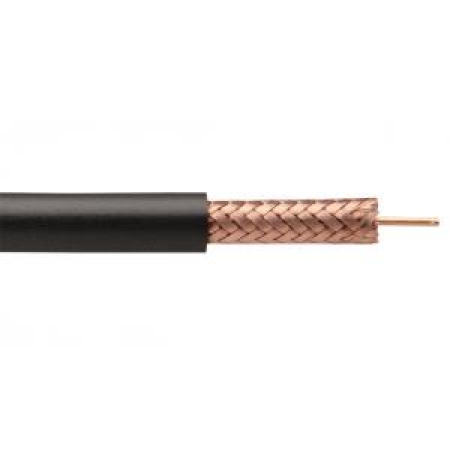 Koaxialkabel RG-59 B/U PVC 6.1mm 75Ohm Kupfer Schwarz