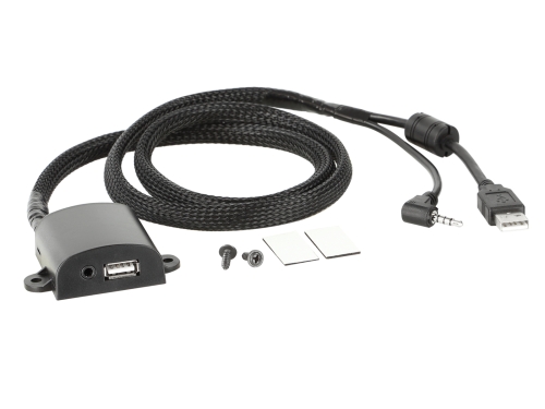 USB/AUX-AV Aufbaugehäuse universal USB/3,5mm Klinke