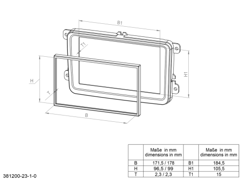 2-DIN RB Mitsubishi Mirage / Space Star 02/2013 >