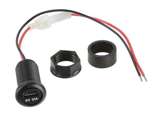 USB Einbau-Ladegerät 12V (1x 2.1A) – Kompakt