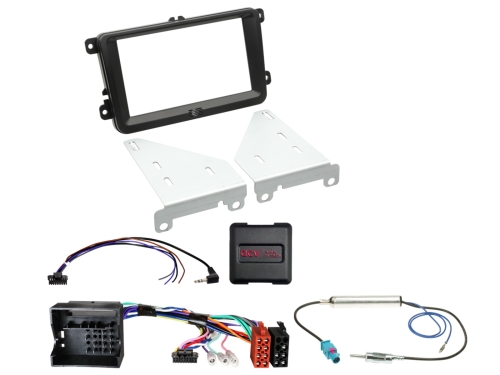 2-DIN Kit 2 Seat/Skoda/VW diverse Fahrzeuge LFB schwarz