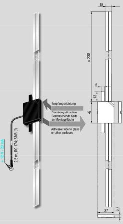 ATTB 4570.01 Klebeantenne (DAB, DAB+)
