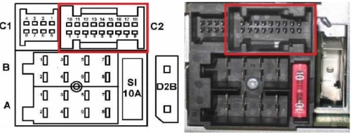 Mercedes AUX IN 18PIN 150cm